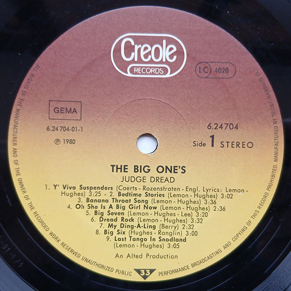 Judge Dread - Big One's - Obrázek 3