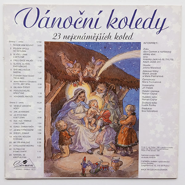 Sbor Carmen, Rozhlasový dětský sbor - Vánoční koledy (23 nejznámějších koled) - Obrázek 2