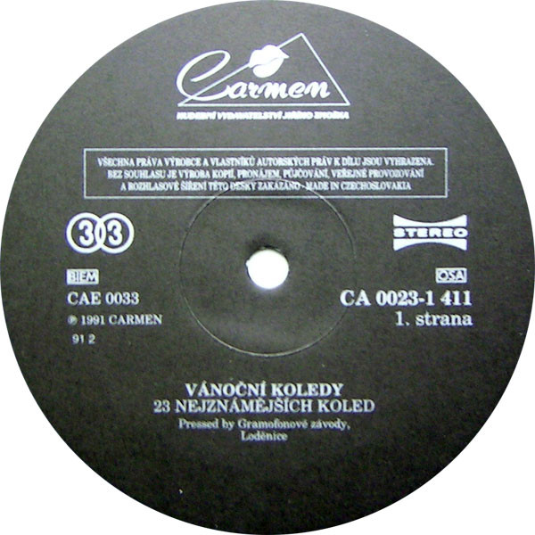 Sbor Carmen, Rozhlasový dětský sbor - Vánoční koledy (23 nejznámějších koled) - Obrázek 3