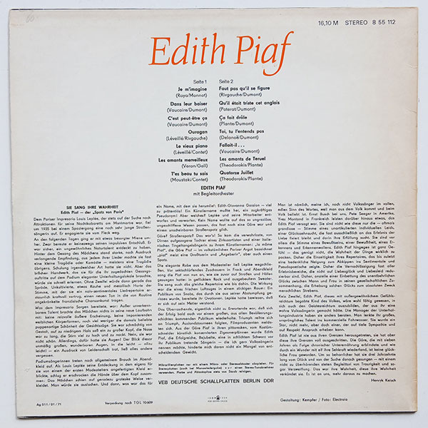Edith Piaf - Edith Piaf - Obrázek 2