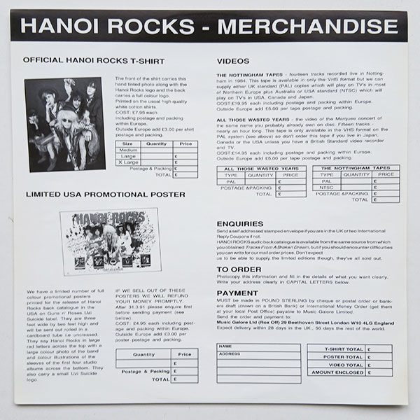 Hanoi Rocks - All Those Wasted Years - Obrázek 3