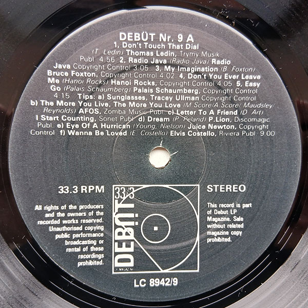 Various - Debüt Zeitschrift Mit LP Nummer 09 - Obrázek 6