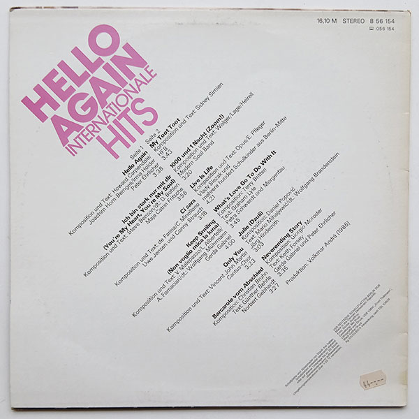 Various – Hello Again (Internationale Hits) - Obrázek 2