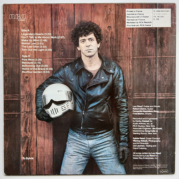 Lou Reed - Legendary Hearts - Obrázek 2