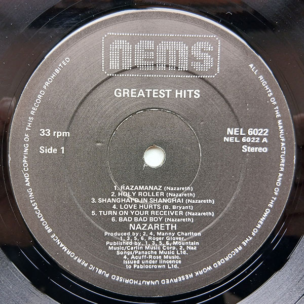 Nazareth - Greatest Hits - Obrázek 3