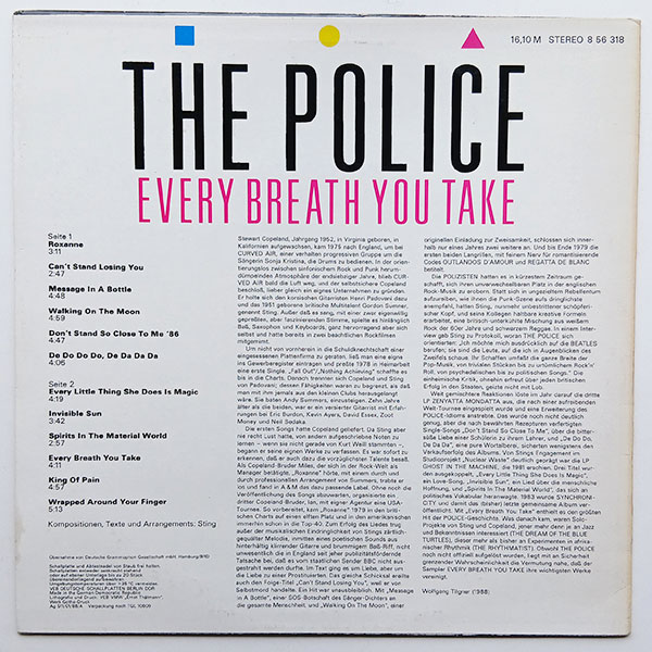 The Police - Every Breath You Take (The Singles) - Obrázek 2