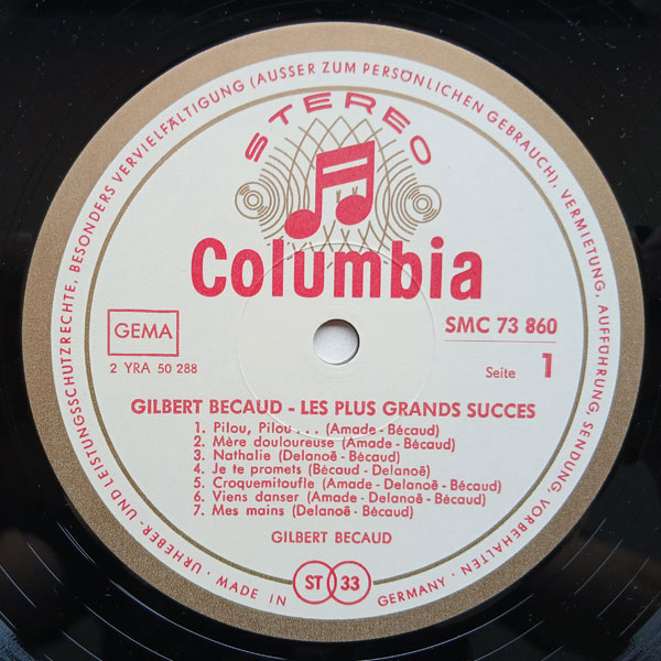 Gilbert Bécaud - Les Plus Grand Succes - Obrázek 4