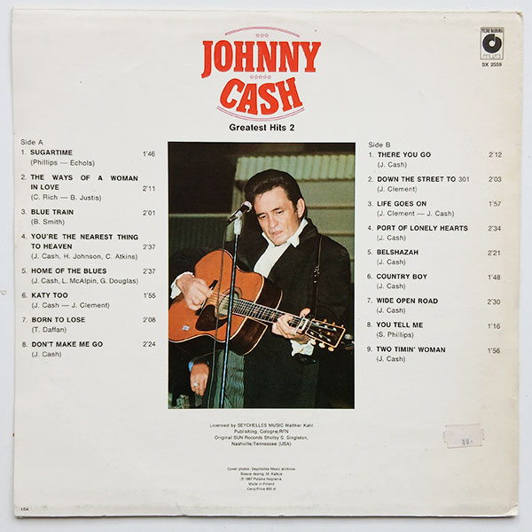 Johnny Cash - Greatest Hits Volume 2 - Obrázek 2