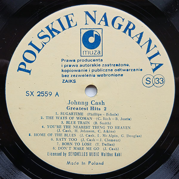 Johnny Cash - Greatest Hits Volume 2 - Obrázek 3