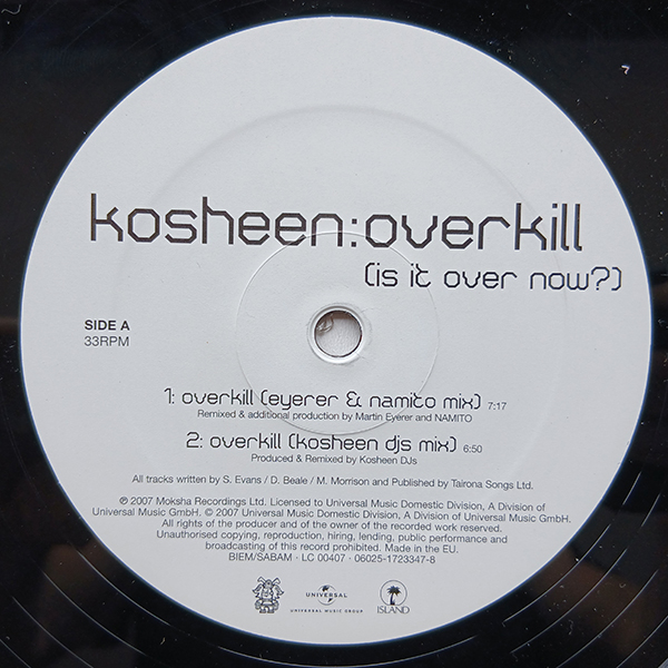 Kosheen - Overkill (Is It Over Now?) - Obrázek 2