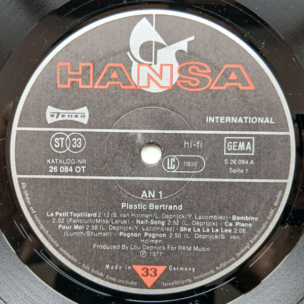 Plastic Bertrand - An 1 - Obrázek 4