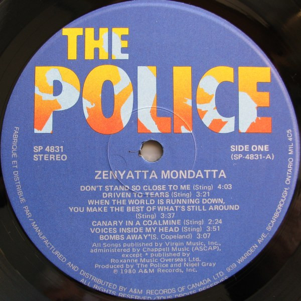 The Police - Zenyatta Mondatta - Obrázek 4