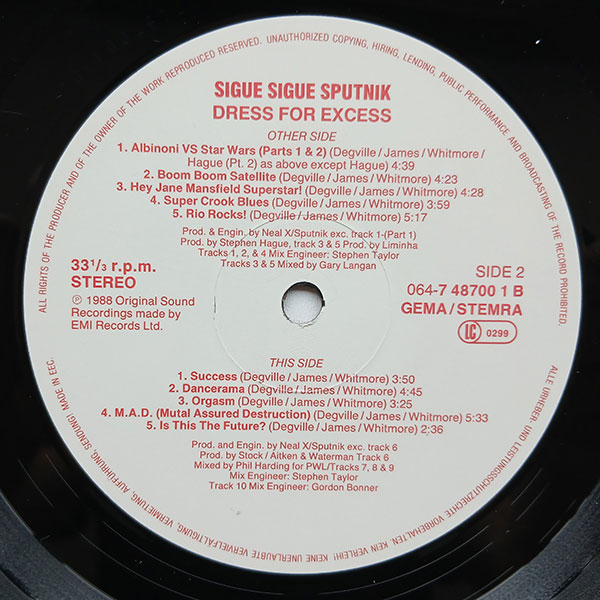 Sigue Sigue Sputnik - Dress For Excess - Obrázek 5